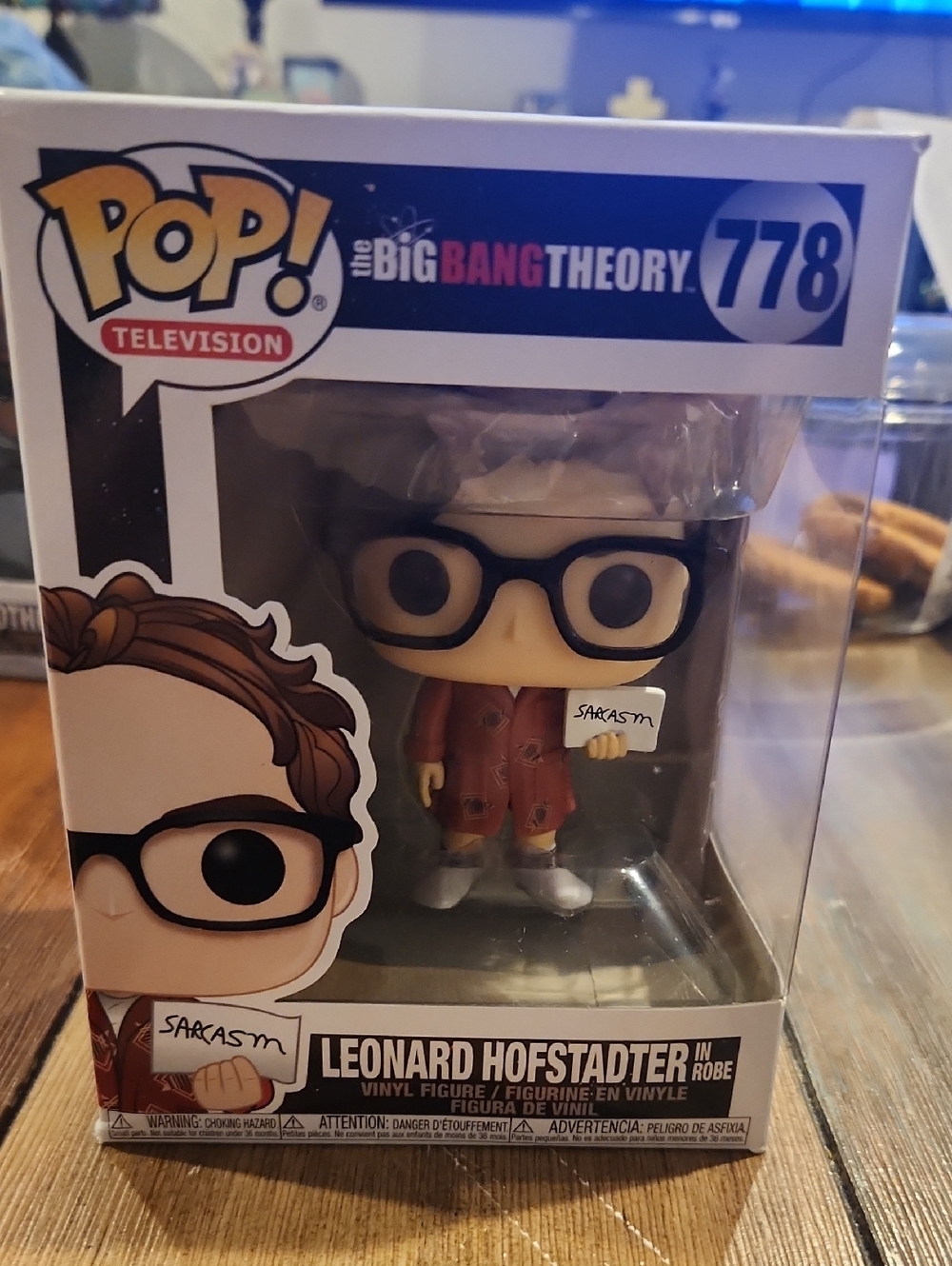 Funko Leonard Hofstadter Vinyl Figure in Burgundy Robe
